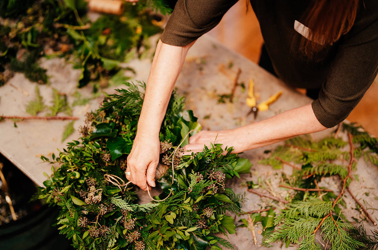 Wreath making